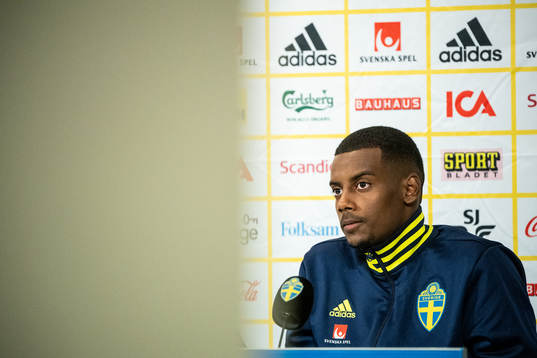 Alexander Isak of the Swedish national football team