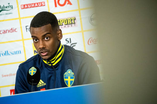 Alexander Isak of the Swedish national football team