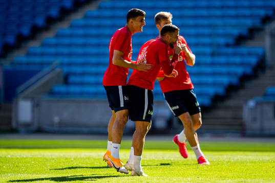 Mohamed «Moi» Elyounoussi and Omar Elabdellaoui of the
