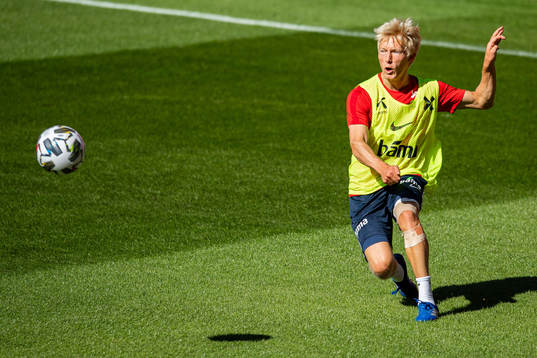 Birger Meling of the Norwegian national football team