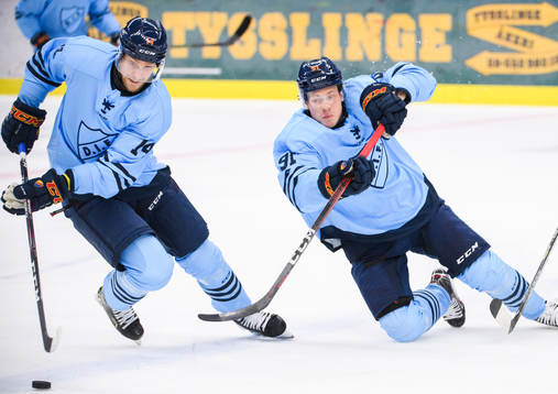 Djurgårdens Tom Wandell och Linus Andersson