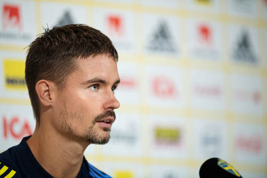Mikael Lustig of the Swedish national football team