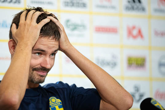 Mikael Lustig of the Swedish national football team