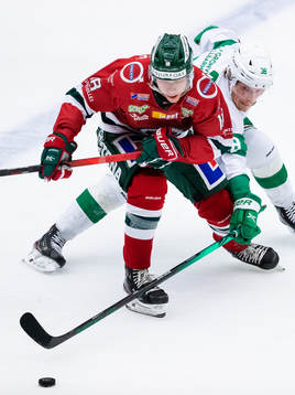 Frölundas Lucas Raymond och Rögles Erik Andersson