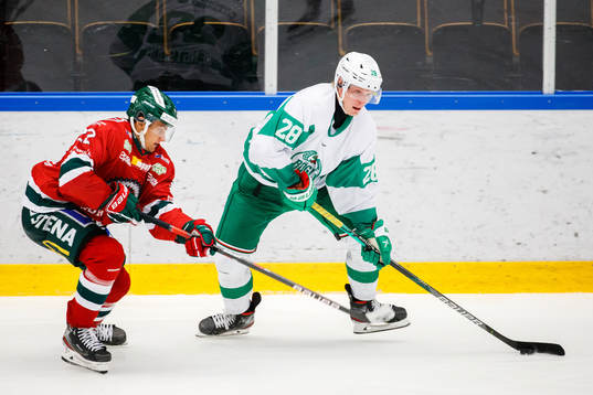 Frölundas Linus Nässén och Rögles Anton Bengtsson