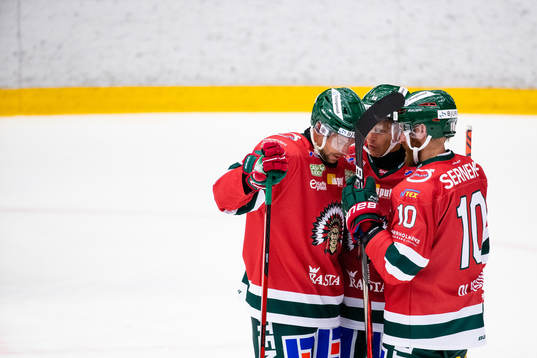 Frölundas Anders Grönlund, Max Friberg och Jens Olsson
