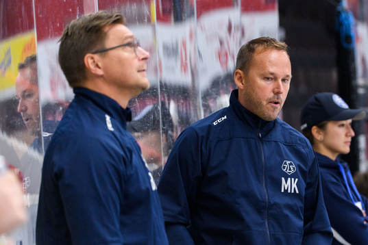 Leksands tränare Björn Hellkvist och assisterande