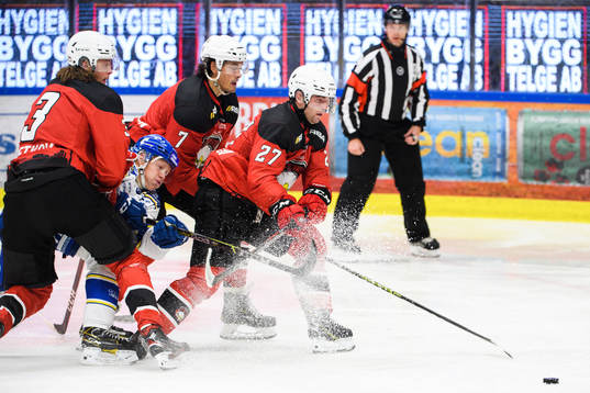 Leksands Emil Heineman in en kamp mot Malmö Redhawks Malte
