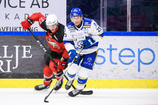Malmö Redhawks Adam Ollas Mattsson och Leksands Carter