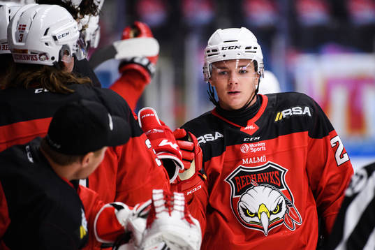 Malmö Redhawks Helge Grans jublar