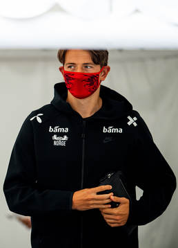 Sander Berge of the Norwegian national football team