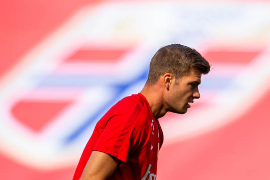Alexander Sørloth of the Norwegian national football team