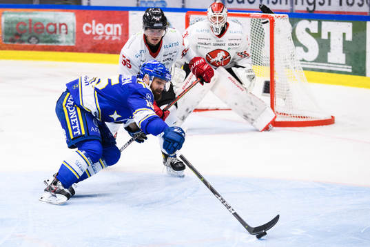 Leksands Otto Paajanen och Vita Hästens Albert Lyckåsen