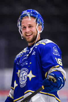 Leksands Daniel Gunnarsson jublar
