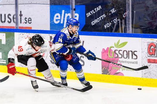Vita Hästens Filip Cruseman och Leksands Oskar Lang