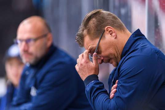 Leksands tränare Björn Hellkvist deppar