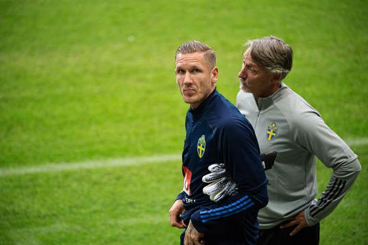 Goalkeeper Robin Olsen of the Swedish national football team