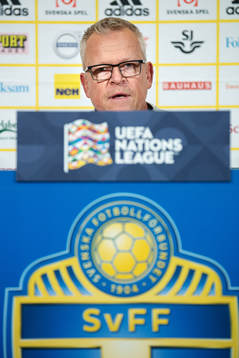 Head coach Janne Andersson of the Swedish national football