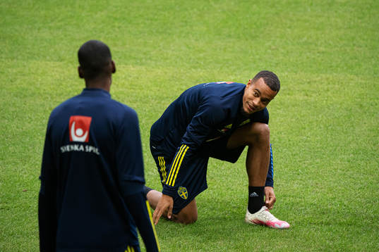 Robin Quaison of the Swedish national football team