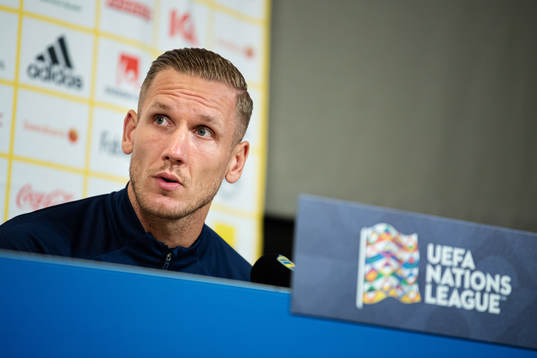 Robin Olsen of the Swedish national football team