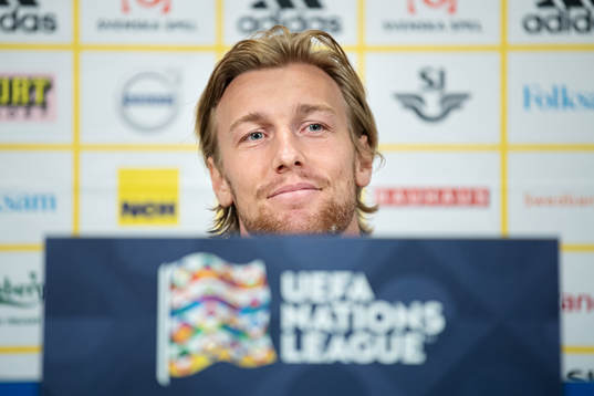 Emil Forsberg of the Swedish national football team