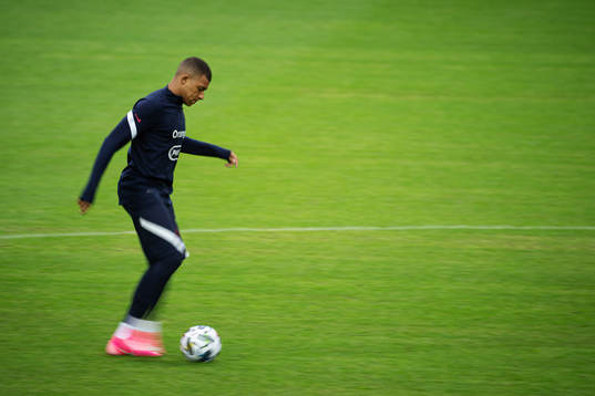 Kylian Mbappé of the French national football team