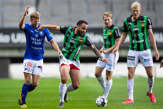 Trelleborgs Niklas Vesterlund och GAIS Richard Yarsuvat