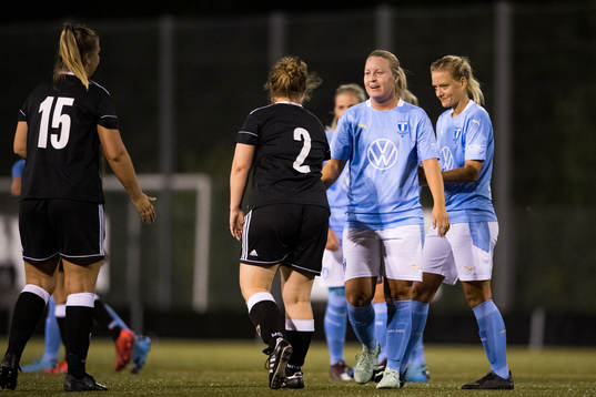 Malmö FFs Caroline Williamsdotter och Annelie Nilsson