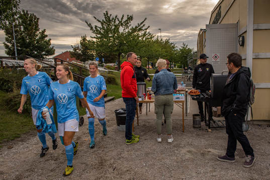 Malmö FFs Stina Stadig, Elvira Ramel och Lovisa Wifvesson