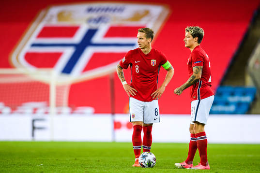Stefan Johansen and Mathias Normann of Norway