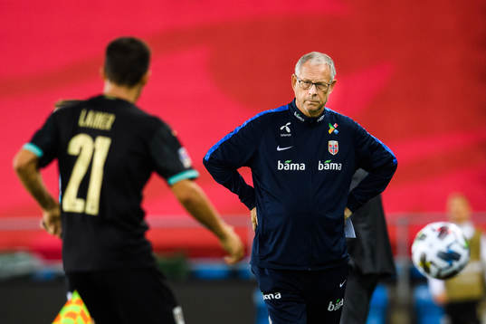 Lars Lagerbäck, head coach of Norway