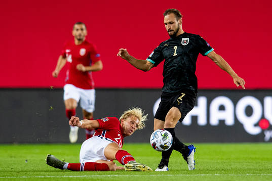 Morten Thorsby of Norway and Andreas Ulmer of Austria