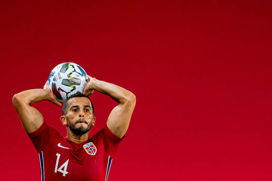 Omar Elabdellaoui of Norway with a throw in