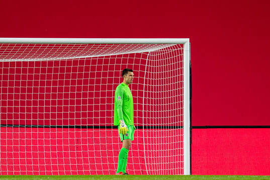 Goalkeeper Rune Almenning Jarstein of Norway