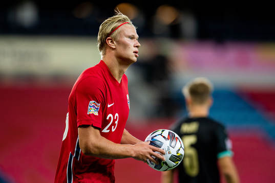 Erling Braut Haaland of Norway celebrates