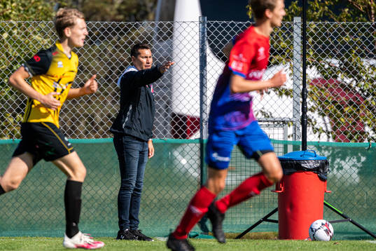 Höganäs tränare Stefan Ramsten reagerar