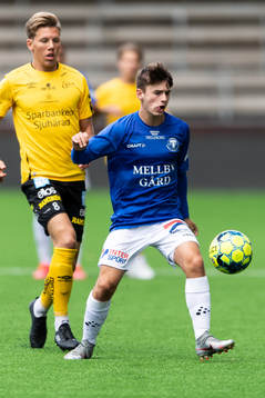 Trelleborgs Totte Holmkvist och Elfsborgs Noah Söderberg