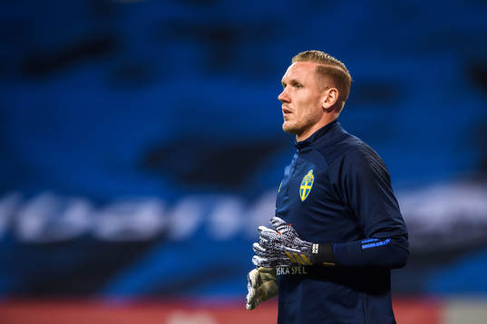 Goalkeeper Robin Olsen of Sweden