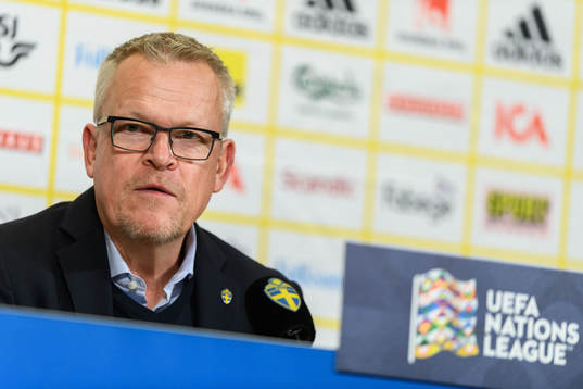 Head coach Janne Andersson of Sweden at a press conference