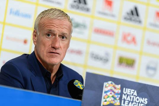 Head coach Didier Deschamps of France at a press conference