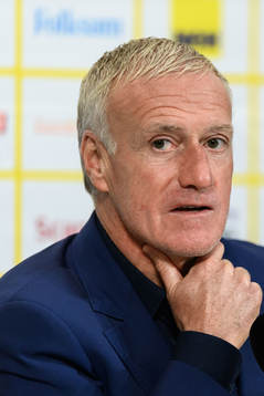 Head coach Didier Deschamps of France at a press conference