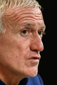 Head coach Didier Deschamps of France at a press conference