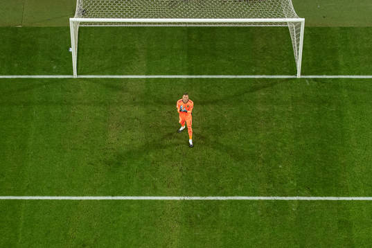 Goalkeeper Robin Olsen of Sweden