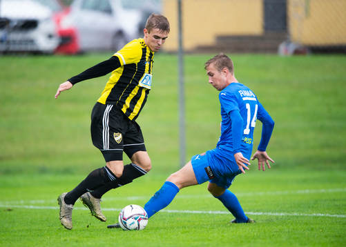 IFK Hässleholms Elliot Nilsson i matchen mellan Nosaby IF