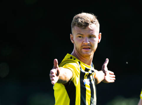 IFK Hässleholms William Andersson i matchen mellan Nosaby