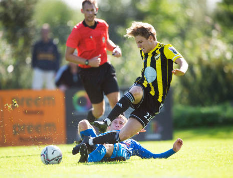 IFK Hässleholms Isaac Holmberg i matchen mellan Nosaby IF