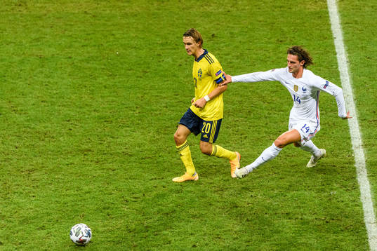 Kristoffer Olsson of Sweden and Adrien Rabiot of France