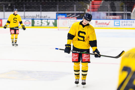 Södertäljes Hugo Gustafsson deppar