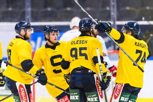 Södertäljes Andreas Hjelm, Samuel Fagemo, Rasmus