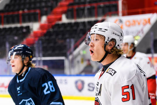 Malmö Redhawks Emil Sylvegård reagerar